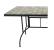 Masa de gradina dreptunghiulara cu blat mozaic si cadru metalic 150x80 cm