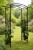 Pergola metalica pentru gradina, suport plante cataratoare, 105x46x215 cm, neagra