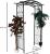 Pergola metalica pentru gradina, suport plante cataratoare, 105x46x215 cm, neagra