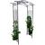 Pergola metalica pentru gradina, suport plante cataratoare, 105x46x215 cm, neagra