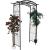 Pergola metalica pentru gradina, suport plante cataratoare, 105x46x215 cm, neagra