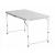 Set masă pliabilă cu 4 scaune, reglabilă, tip valiză, gri, 120x60 cm