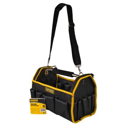 Geantă de scule TMP cu mâner din oțel și buzunare multiple