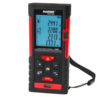 Telemetru laser 40 m cu afișaj LCD și funcție Pythagoras Raider