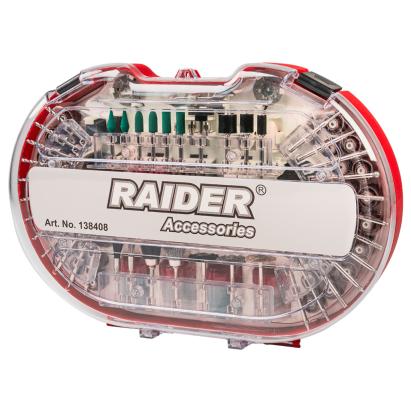 Set 276 accesorii pentru mini polizor drept Raider, cu cutie