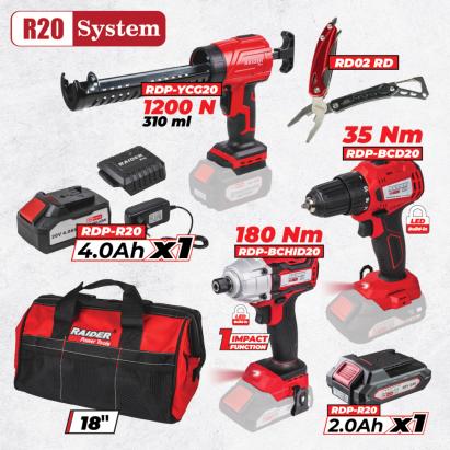 R20 Set 3 Masini 2Ah 4Ah + 2 RDP-BXS10