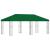Pavilion cu panouri laterale 6 x 3 m Verde Poliester și oțel GartenMobel Dekor