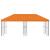 Pavilion cu panouri laterale 6 x 3 m Portocaliu GartenMobel Dekor