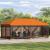 Pavilion cu panouri laterale 6 x 3 m Portocaliu GartenMobel Dekor