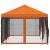 Pavilion cu panouri laterale 6 x 3 m Portocaliu GartenMobel Dekor