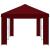 Foișor pentru Grădină 6 x 3 m Burgundy Poliester și oțel 190 GartenMobel Dekor