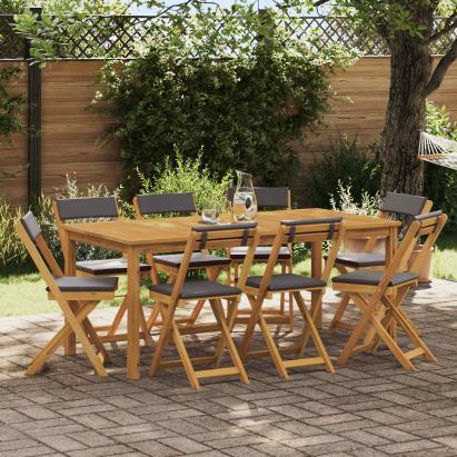 Scaune Bistro pentru Exterior 8 pcs Gri închis 40 x 53 x 80 cm GartenMobel Dekor