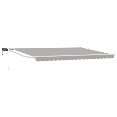 Marchiză retractabilă manuală cu led-uri 4,5 × 3 m GartenMobel Dekor