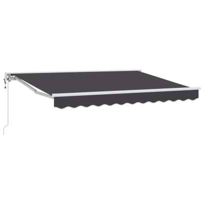 Marchiză retractabilă electrică antracit 3 x 2,5 m pentru terasă