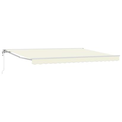 Marchiză electrică retractabilă crem 4,5x3,5 m pentru terasă