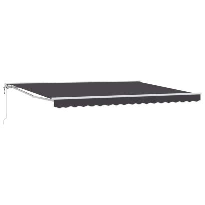 Marchiză retractabilă electrică antracit 5 x 3 m pentru terasă
