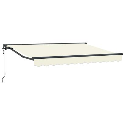 Marchiză retractabilă electrică crem 2,5 x 2 m pentru terasă și grădină