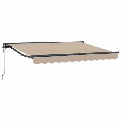 Marchiză retractabilă electrică bej 2,5 x 2 m pentru terasă