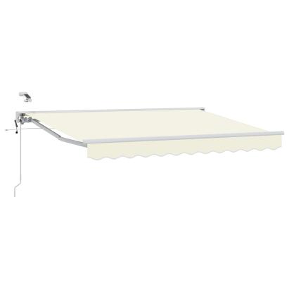 Marchiză electrică retractabilă crem 2,5 x 2 m, semi-casetată
