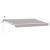 Marchiză electrică retractabilă semi-casetată gri deschis 3 x 2,5 m