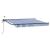 Marchiză electrică retractabilă semi-casetată 3 x 2,5 m, albastru