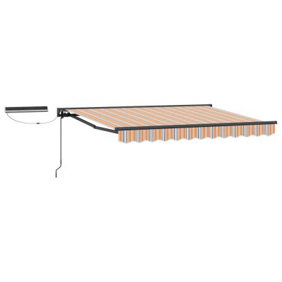 Marchiză retractabilă electrică 3 x 2,5 m, poliester PU, antracit