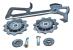 Kit cușcă schimbător spate SRAM X7 mediu, argintiu, cu role incluse