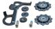Kit cușcă scurtă schimbător spate X7 2010, argintiu, cu role incluse