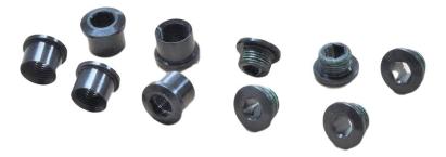 Set șuruburi foi angrenaj duble 5 brațe din aluminiu, negru