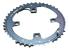 Foaie angrenaj MTB V4G2 104 BCD, 44T, aluminiu, negru-roșu