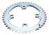 Foaie angrenaj MTB 44T V4G2 104 din aluminiu, argintiu-gri
