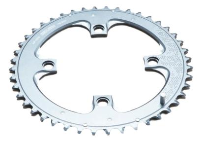 Foaie angrenaj MTB 44T V4G2 104 din aluminiu, argintiu-gri