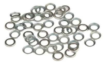 Inel de retinere Crush Washer argintiu pentru service RockShox