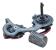 Kit cușcă schimbător spate X0 din carbon, short, roșu