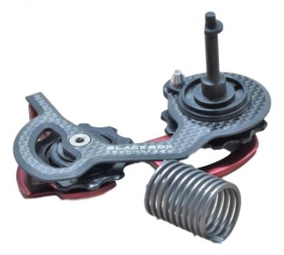 Kit cușcă schimbător spate X0 din carbon, short, roșu