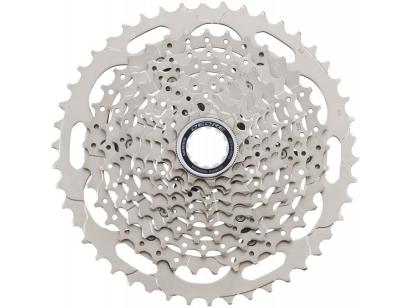 Caseta pinioane Shimano Deore M4100 11-46T, 10 viteze, argintie