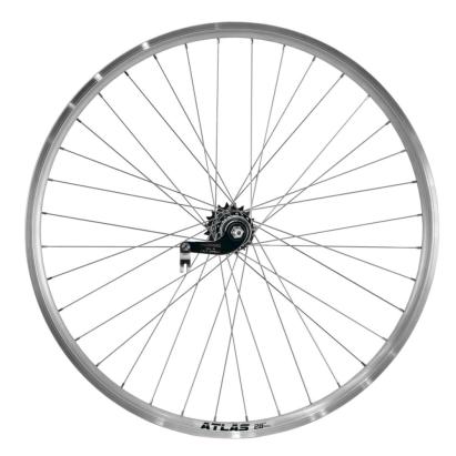 Roata spate bicicleta Cerurim 28 inch, aluminiu, 36H, 622x18, argintiu