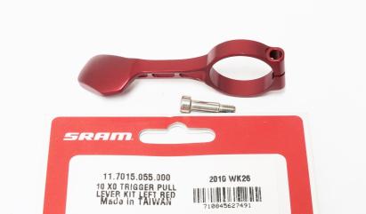 Maneta trigger SRAM X0 stanga, rosie, kit lever pentru schimbator