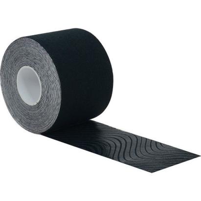 Bandă kinesio elastică 5 m x 5 cm, negru, pentru susținere musculară
