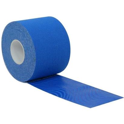 Bandă Kinesio elastică 5 cm x 5 m, albastru, pentru suport muscular