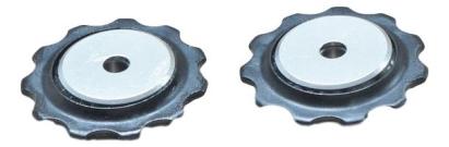 Set role schimbător spate SRAM X0/X9/X7, cușcă scurtă, alb-negru