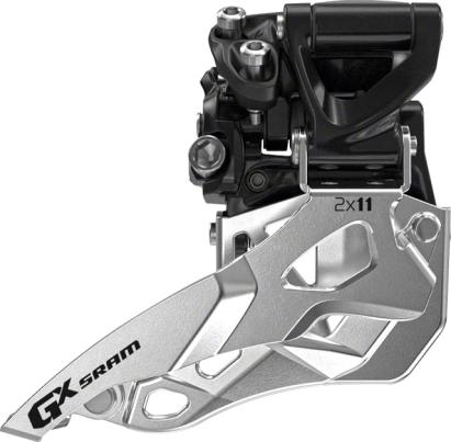 Schimbător față SRAM GX 2x11 viteze, colier 31.8/34.9 mm, tragere sus