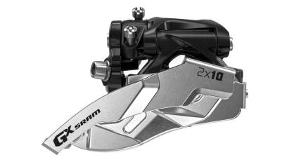Schimbător față SRAM GX 2x10 viteze, colier 31.8/34.9 mm sus, tragere sus