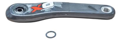 Brat stang pedalier SRAM X0 DH GXP 165 mm, rosu