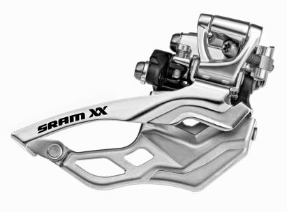 Schimbător față SRAM XX 2x10 viteze, colier 31.8 mm sus, tragere sus