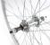 Roata spate bicicleta Cerurim 24 inch, aluminiu, 36H, argintiu