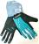 Manusi ciclism dama Devron 9582 Touch D-Grip, XS, turcoaz, cu gel