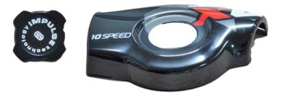 Capac schimbator dreapta SRAM X0 10 viteze, negru, kit trigger cover