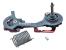 Kit cușcă schimbător spate SRAM X0 carbon, mediu, roșu