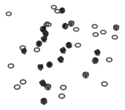 Set surub si O-ring pentru aerisire banjo Avid, negru
